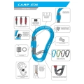 Karabinek zakręcany aluminiowy HMS CAMP Atom Lock Black