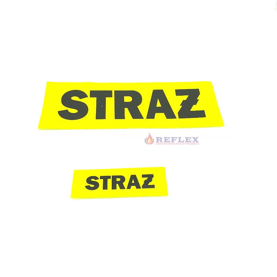 Napis STRAŻ  /rzep mały, napis STRAŻ 15x5cm .