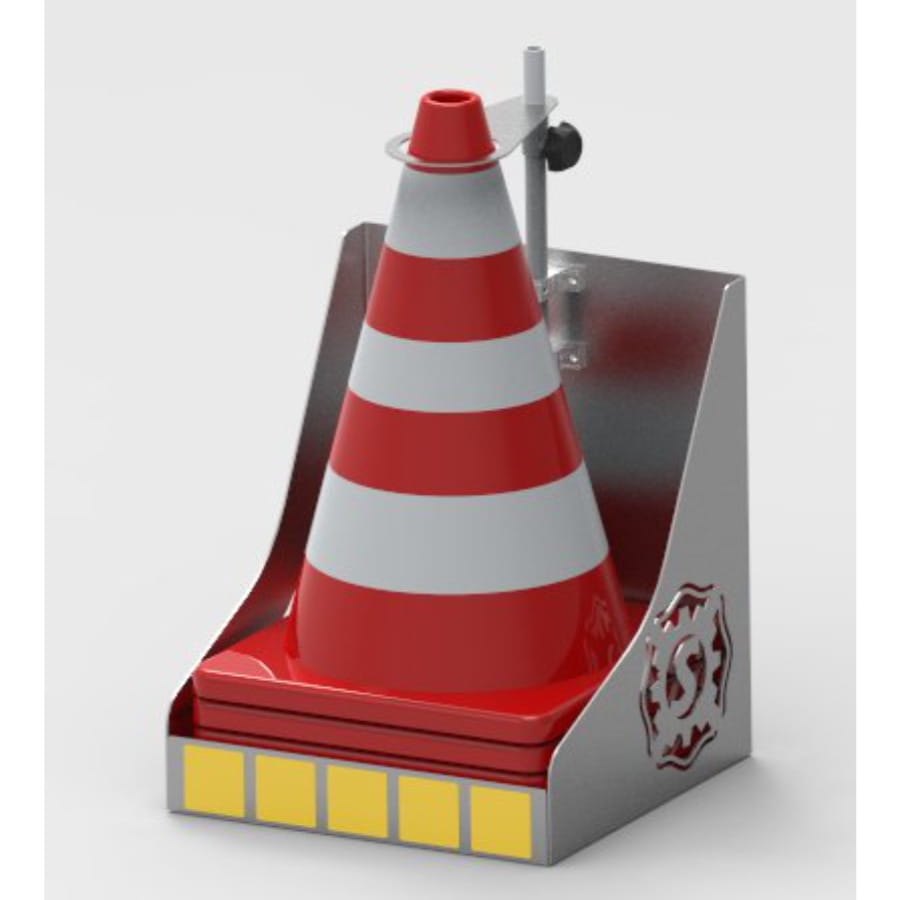 Półka na pachołki ostrzegawcze Smart Lock.