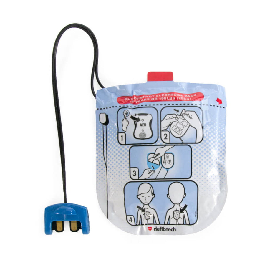Elektrody dla dzieci do defibrylatora AED Defibtech Lifeline View AED.
