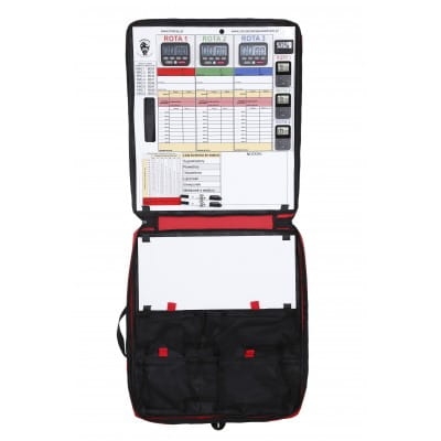 Tablica do zarządzania powietrzem w zestawie z kamizelką funkcyjną