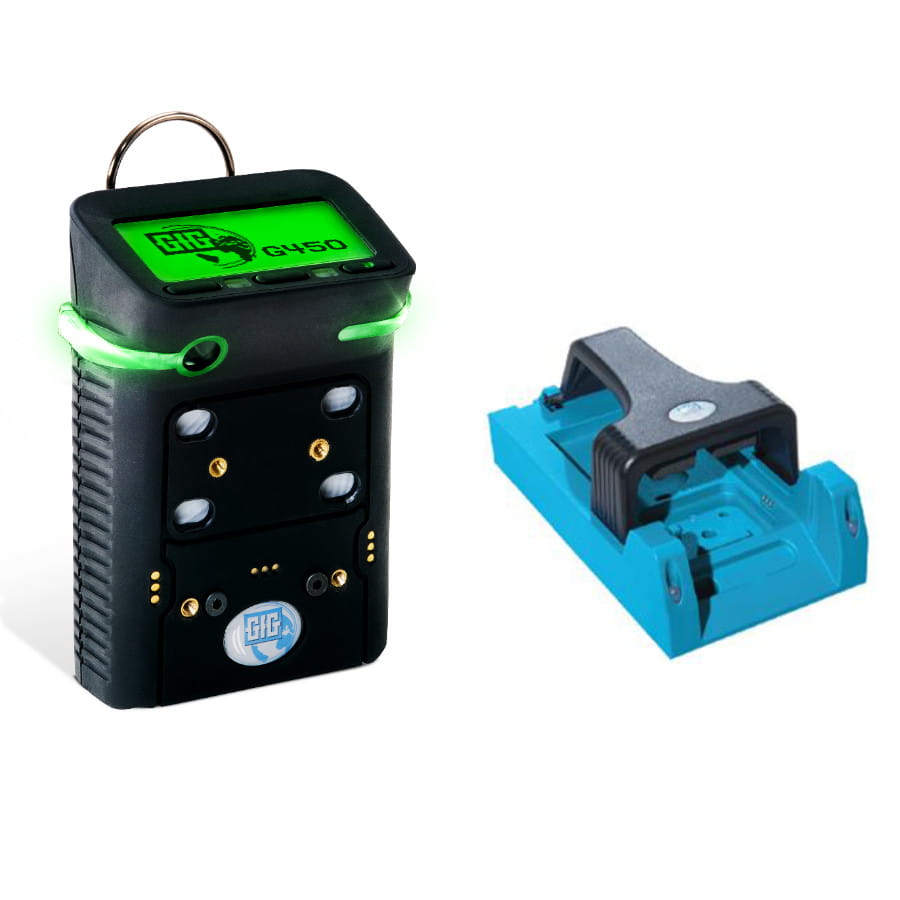 Detektor gazu Microtector II G450 do detekcji 4 gazów wariant 4 sensory- CG, O2 (3-letni), CO, H2S + zest. ład DIC1B + akumulator .