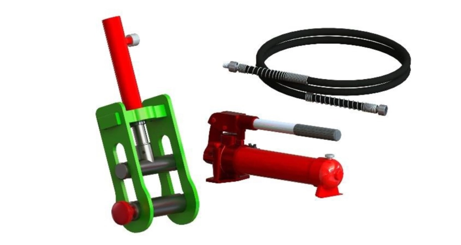 Zacisk hydrauliczny ZHR-65 4t.