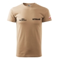 Koszulka strażacka piaskowa STRAŻ 