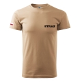 Koszulka strażacka piaskowa STRAŻ 