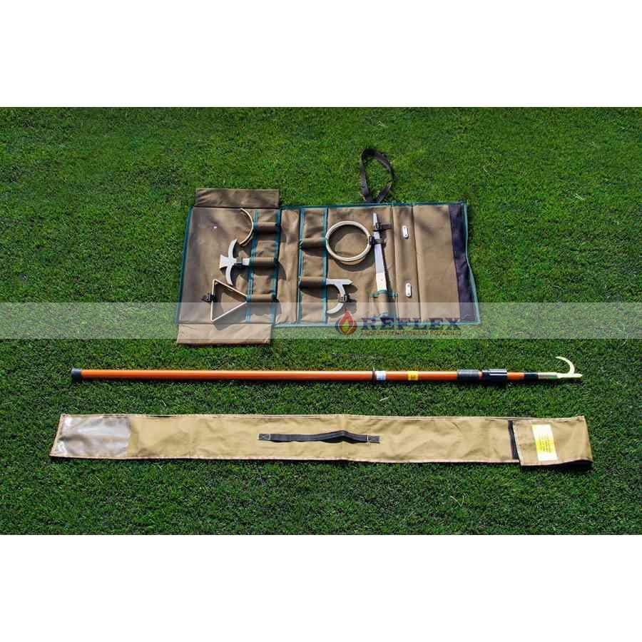 Bosak teleskopowy dielektryczny z wymiennymi końcówkami