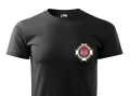 Koszulka strażacka czarna ZOSP   