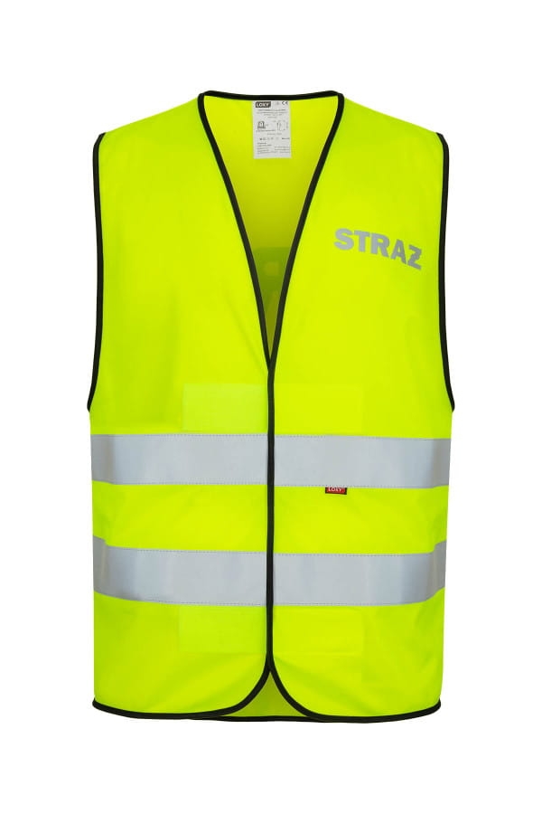 Kamizelka odblaskowa z napisem STRAŻ 