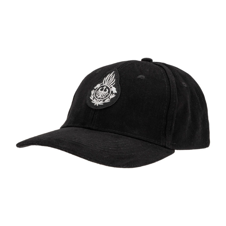 Czapka dżokejka z emblematem płomień