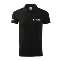 Koszulka strażacka polo z napisem STRAŻ