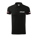Koszulka strażacka polo z napisem STRAŻ