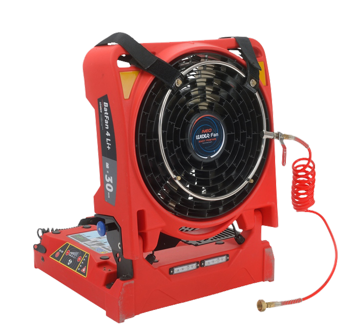 Wentylator oddymiający akumulatorowy BATFAN 4Li+ z akumulatorem i wbudowaną ładowarką