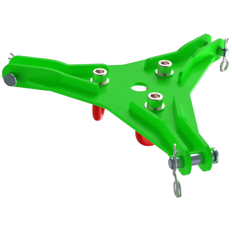 Głowica łącząca 3 podpory PTA typ GPTA - 3