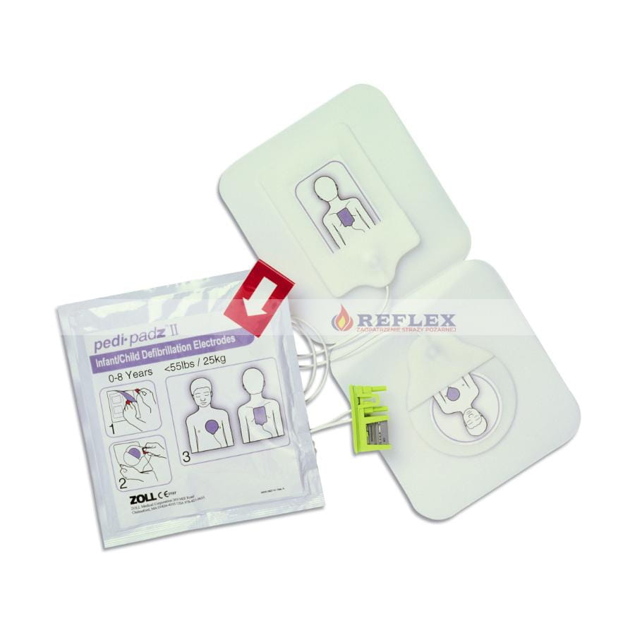 Elektrody dla dzieci Pedi-Padz II do defibrylatora ZOLL AED Plus.