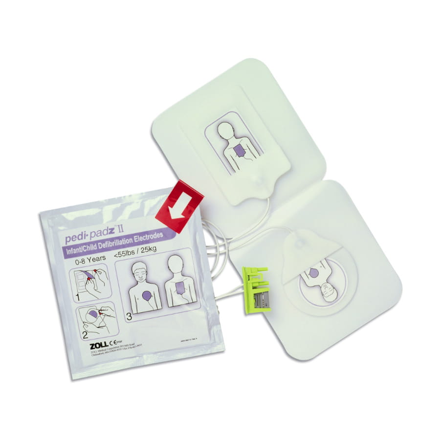 Elektrody dla dzieci Pedi-Padz II do defibrylatora ZOLL AED Plus.